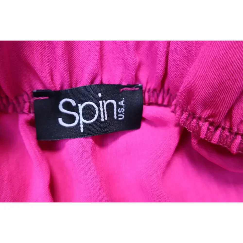 NEW Spin USA Hot Pink Inspired By Life Tiered High Waist Maxi Skirt Size 1X